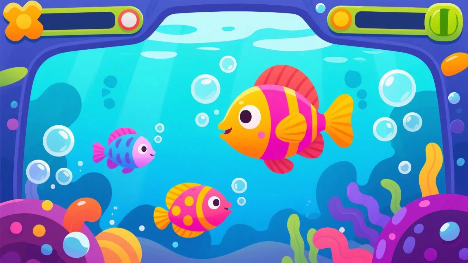 海底世界主题背景 - 捕鱼达人